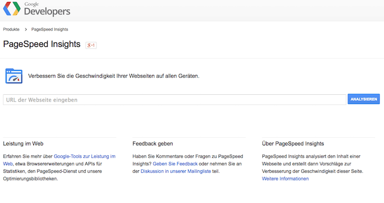 Ladezeit für Blogs testen mit Google-PageSpeed-Insights