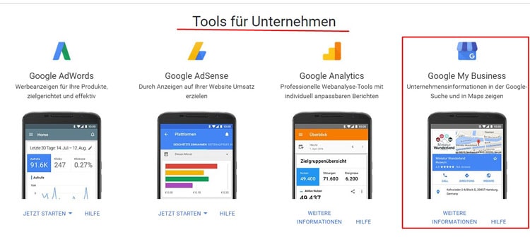 My Business ist ein Tool für Unternehmer