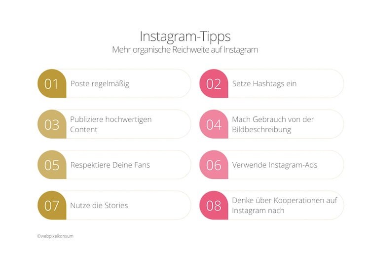 Instagram-Tipps für Unternehmen by webpixelkonsum - Instagram für Unternehmen: Fakten und Tipps